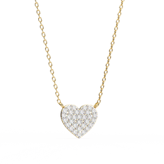 Solitairekart 0.21ct Natural Diamond Enchanted Heart Pendant