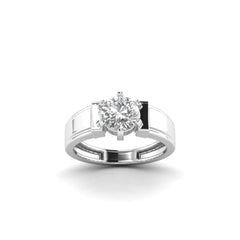 Solitairekart White Gold 1 Carat Lab Grown Diamond Ring – D Color VVS2 Clarity