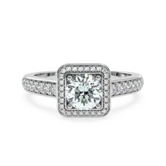 0.90 Carat G Color VS1 Clarity Diamond Studded Natural Diamond Ring