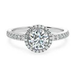 0.97 Carat H Color VS1 Clarity Diamond Studded Natural Diamond Ring