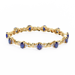 Solitairekart 5.26ct Natural Diamond Celestial Bloom Bracelet
