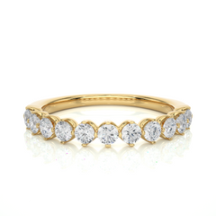 0.57 Carat HI Color VS1 Clarity Diamond Studded Natural Diamond Ring