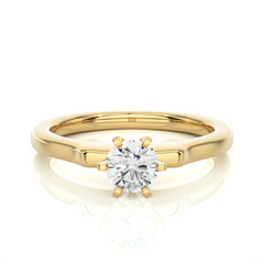 0.47 Carat H Color VS1 Clarity Diamond Studded Natural Diamond Ring