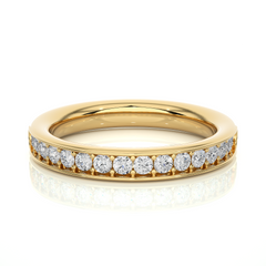 0.41 Carat HI Color VS1 Clarity Diamond Studded Natural Diamond Ring