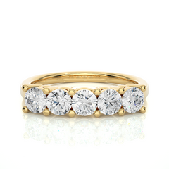 0.52 Carat HI Color VS1 Clarity Diamond Studded Natural Diamond Ring