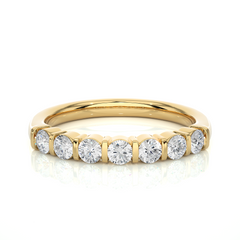 0.52 Carat HI Color VS1 Clarity Diamond Studded Natural Diamond Ring