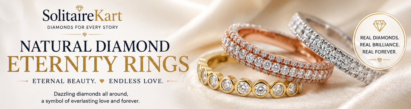 Natural Diamond Eternity Bands: Timeless Elegance Solitairekart