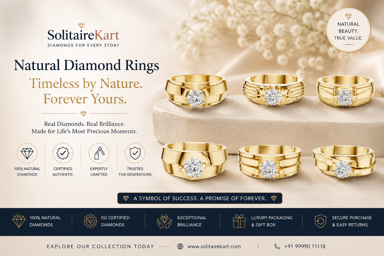Natural Diamond Men's Rings: Timeless Style & Luxury