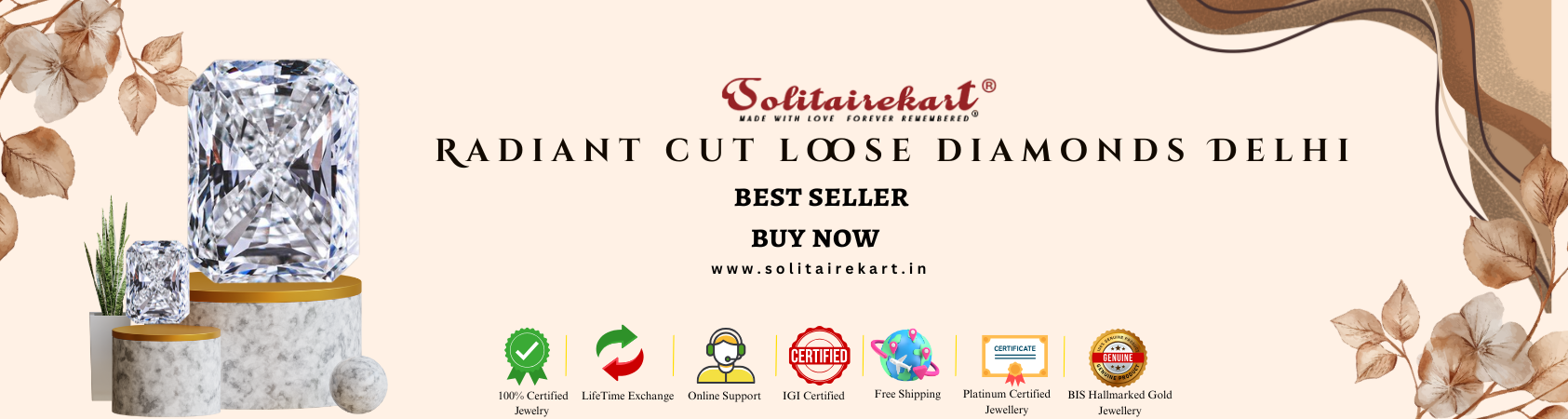 Radiant Cut Loose Diamonds in Delhi: A Guide to Buying the Best