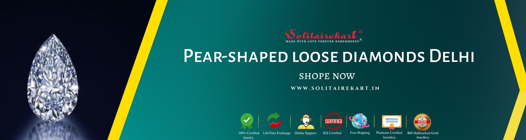 Pear-Shaped Loose Diamonds Delhi: The Ultimate Buying Guide