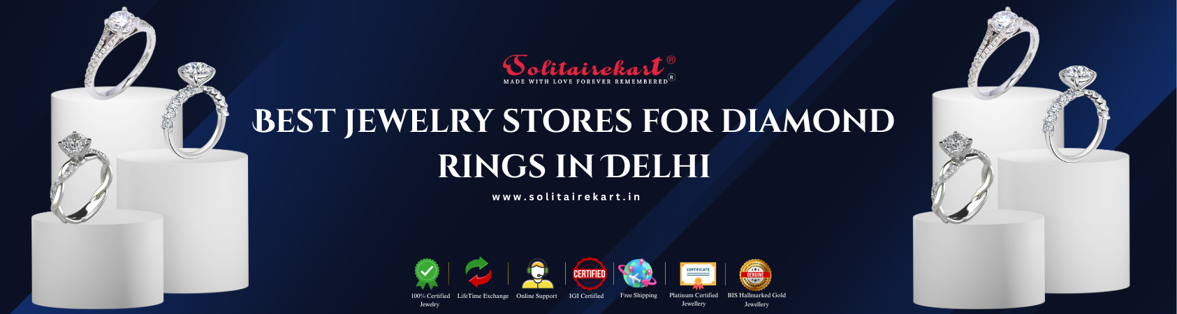 Solitaire Diamond Store Best Jewelry Stores for Diamond Rings in Delhi