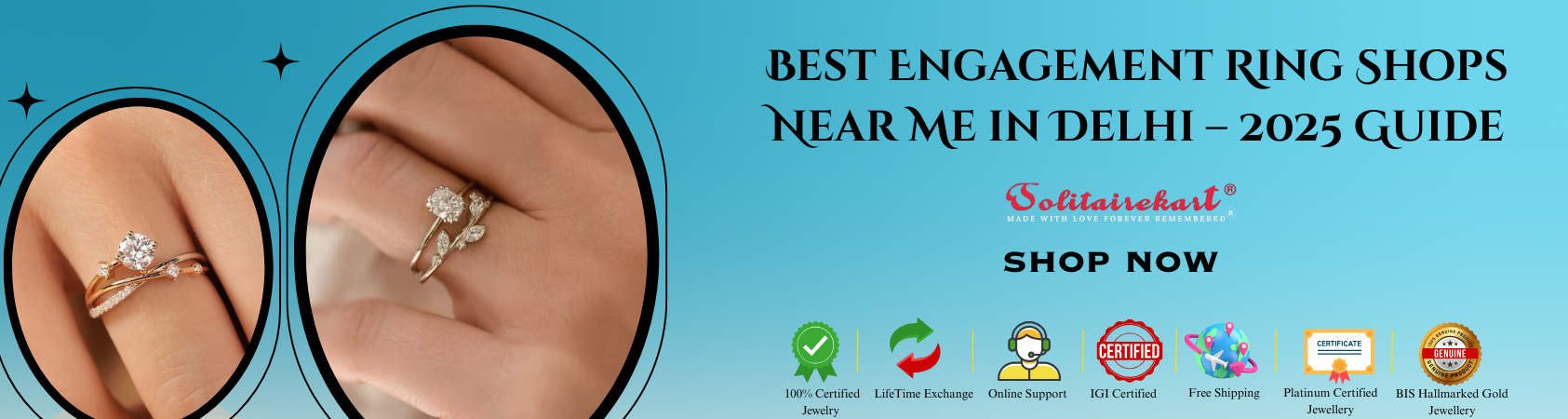 Best Engagement Ring Shops Near Me in Delhi – 2025 Guide