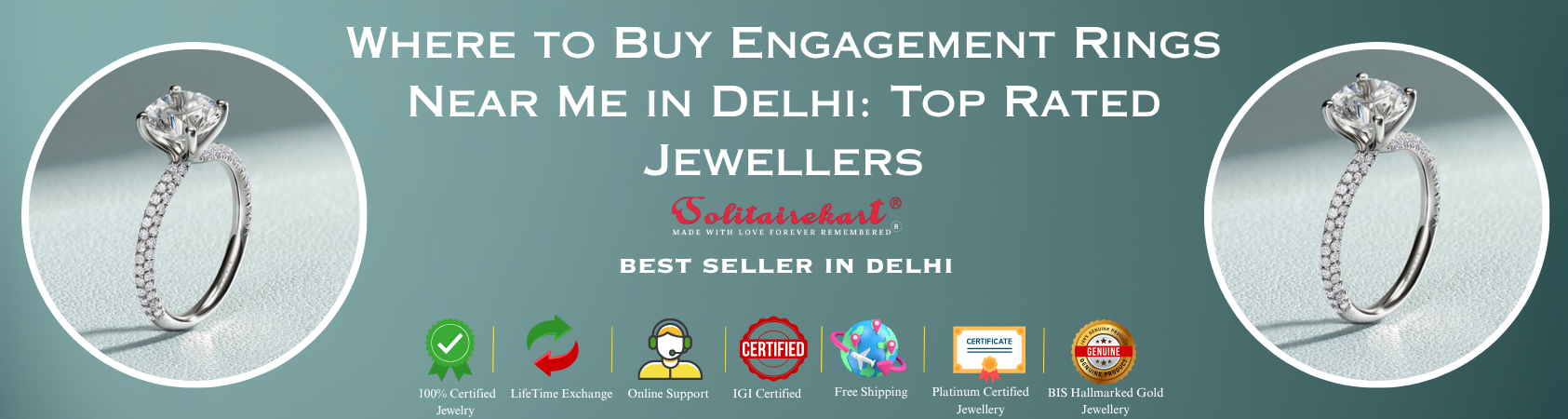 Where to Buy Engagement Rings Near Me in Delhi: Top-Rated Jewellers