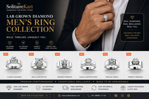 Lab Grown Diamond Men's Ring Collection | Solitairekart