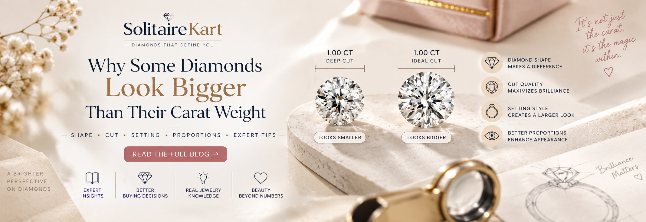 Why Some Diamonds Look Bigger Than Their Carat Weight