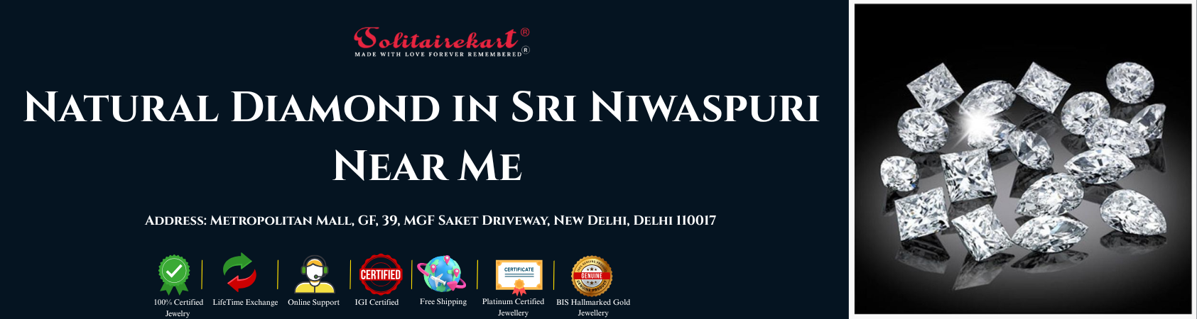 Discover the Finest Natural Diamond in Sri Niwaspuri Near Me