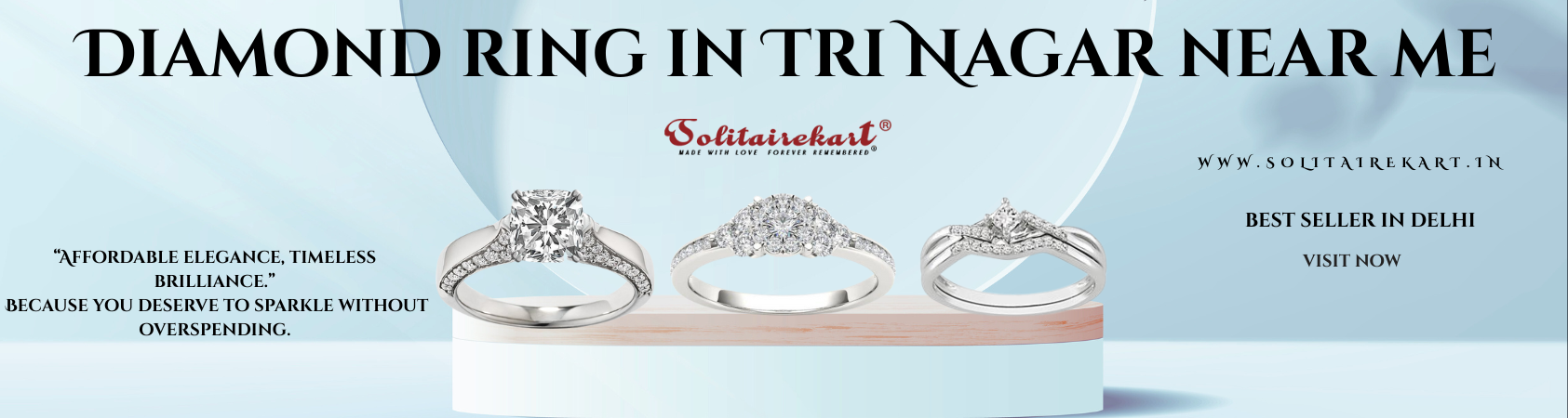 Discover Exquisite Diamond Ring in Tri Nagar near me at SOLITAIRE KART