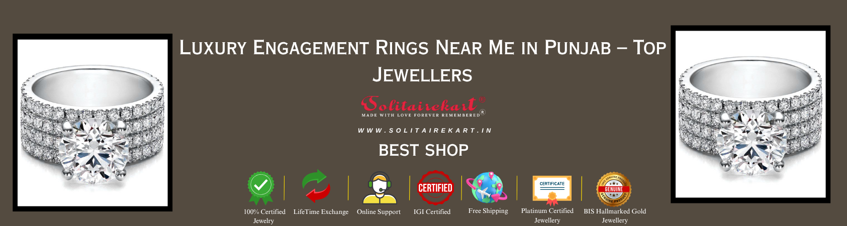 Luxury Engagement Rings Near Me in Punjab – Top Jewellers