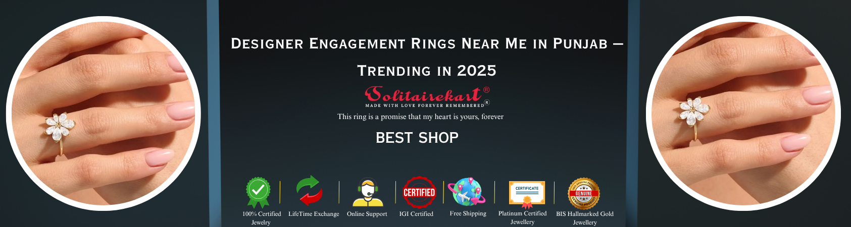 Designer Engagement Rings Near Me in Punjab – Trending in 2025