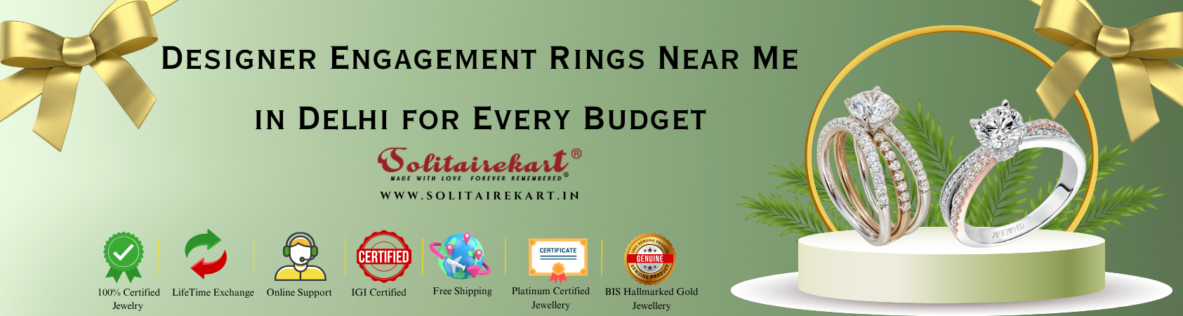 Designer Engagement Rings Near Me in Delhi for Every Budget