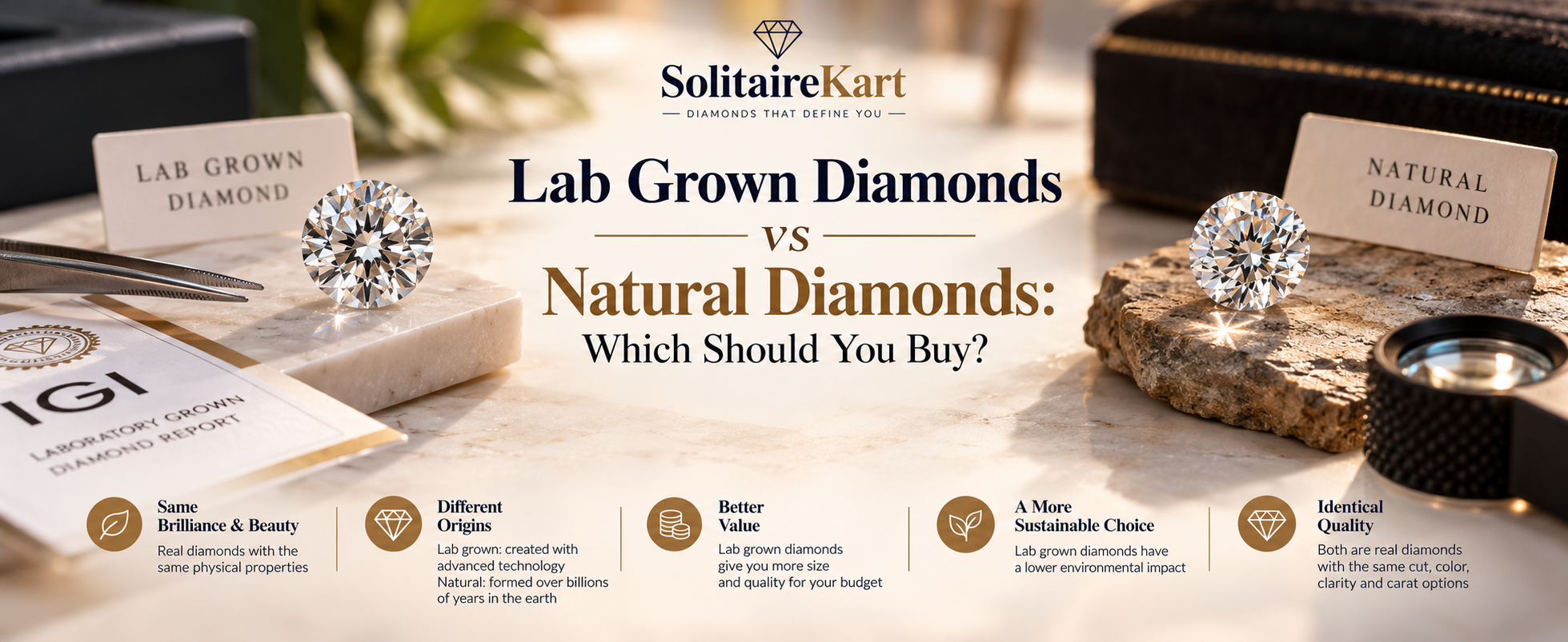Lab Grown Diamonds vs Natural Diamonds Buying Guide