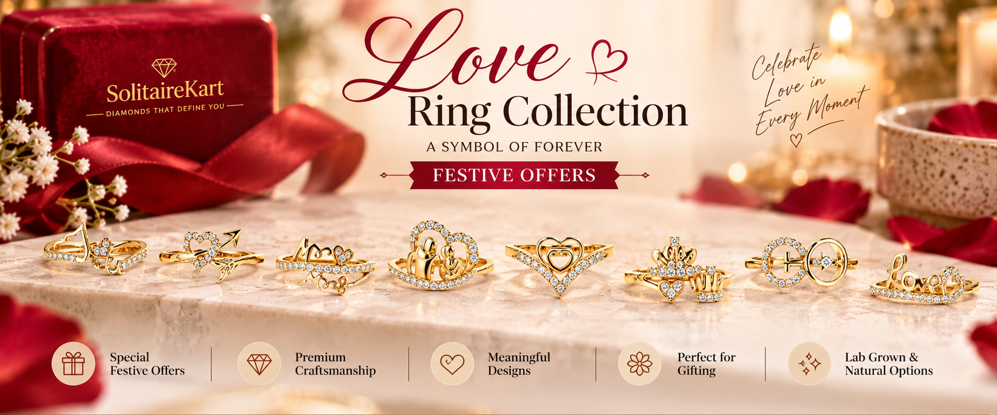 Lab Grown Diamond Love Rings Collection