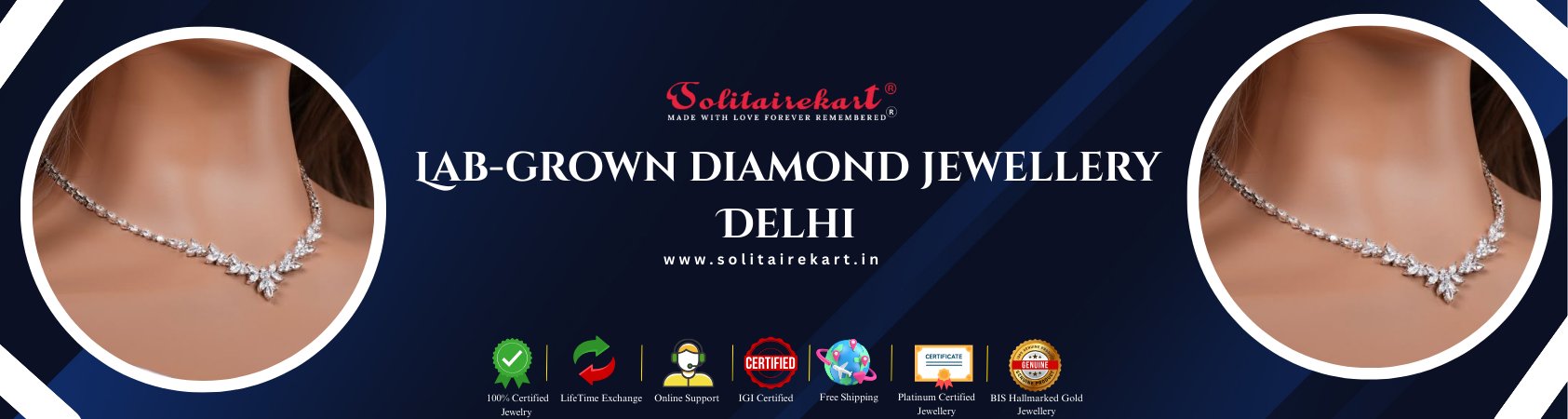 Discover the Elegance of Lab-Grown Diamond Jewellery in Delhi