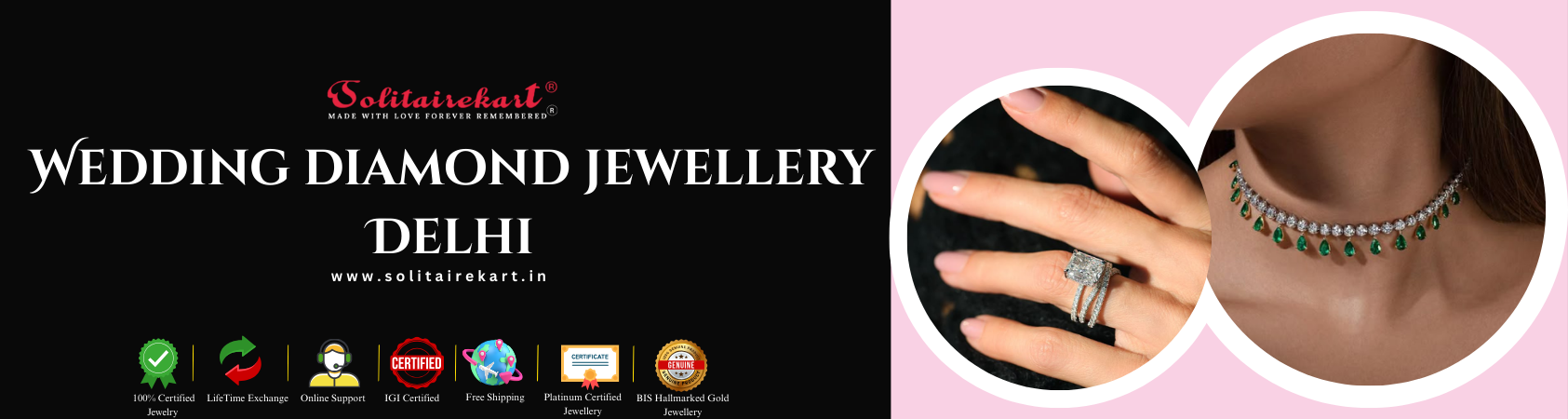 Wedding Diamond Jewellery in Delhi: SolitaireKart - Your Perfect Destination