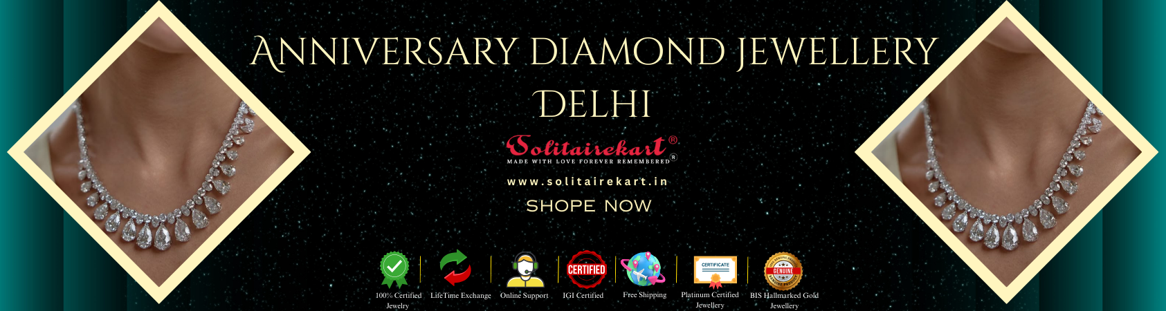 Celebrate Love with the Best Anniversary Diamond Jewellery Delhi Has to Offer