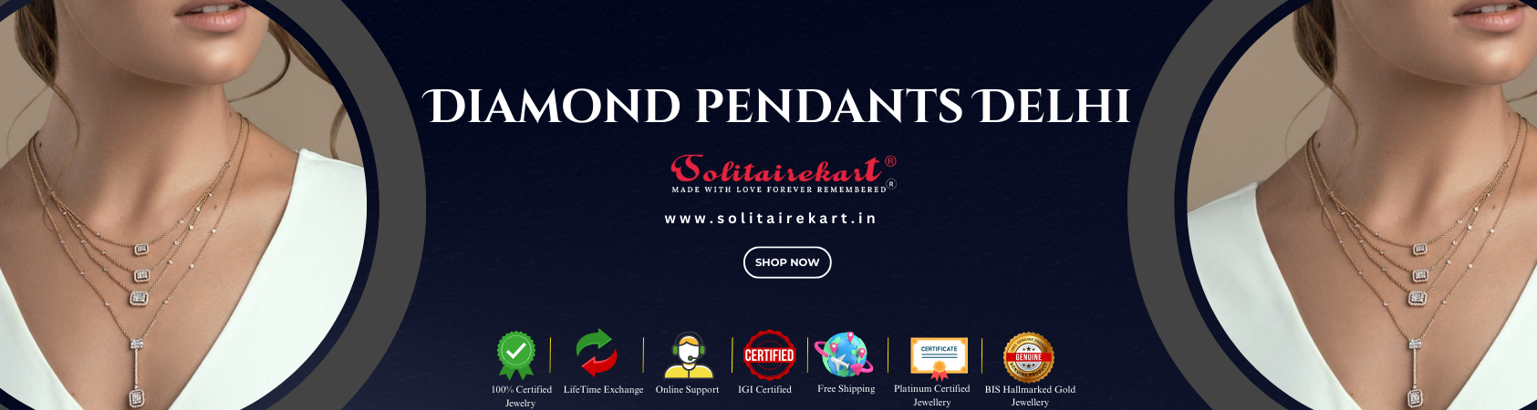 Discover Exquisite Diamond Pendants in Delhi