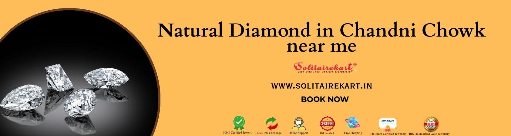 Discover Natural Diamond in Chandni Chowk near me with Solitairekart