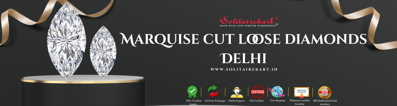 Marquise Cut Loose Diamonds in Delhi: Elegance Redefined