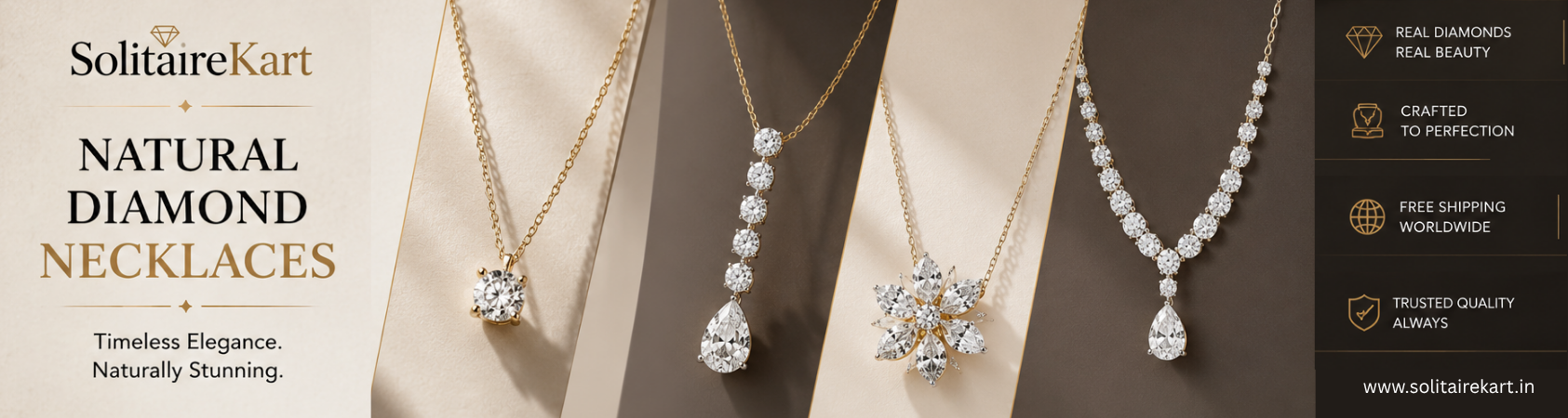 Natural Diamond Necklaces | Timeless Luxury at Solitairekart