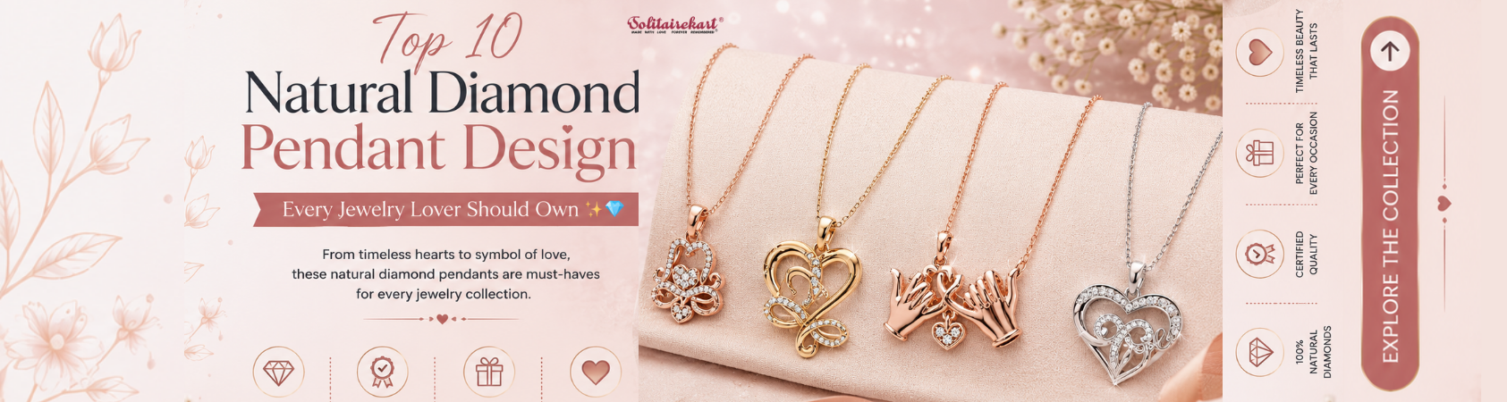 Top 10 Natural Diamond Pendant Designs