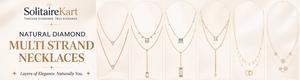 Natural Diamond Multi-Strand Necklace | Solitairekart