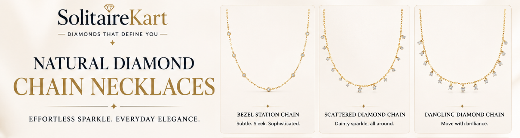 Natural Diamond Pendant Necklaces Near Malviya Nagar | Solitairekart