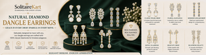Natural Diamond Dangle Earrings | Elegant Styles at Solitairekart