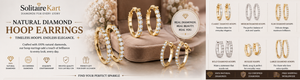 Natural Diamond Hoop Earrings | Timeless Style at Solitairekart