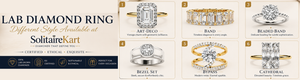 Lab Grown Diamond Rings | Elegant Styles at Solitairekart