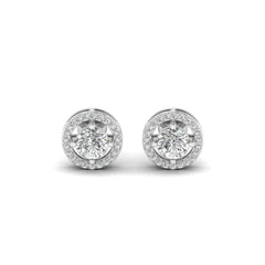 14K Gold Studded Tw 2.528 E Color VS1 Clarity Carat Lab Grown Diamond Studs