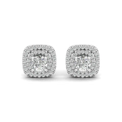 14K Gold Studded TW 3.952 Carat D Color VS1 Clarity Lab Grown Diamond Studs