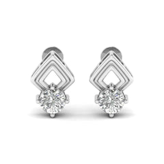 14K Gold Studded TW 2.6 Carat F Color VS1 Clarity Lab Grown Diamond Studs