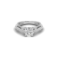 SolitaireKart  2.29 Carat F VS1 Lab Grown Diamond Engagement Ring in White Gold – Timeless Beauty