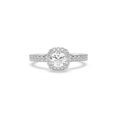 SolitaireKart  Dazzling 1.528 Ct F Color VS1 Lab Grown Diamond Engagement Ring in White Gold