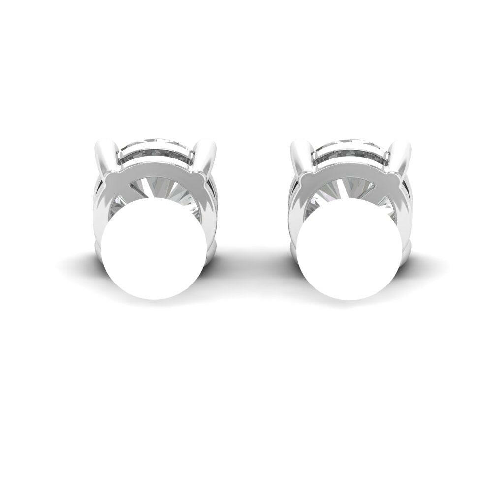 14K Gold Studded Tw 1.1 Carat E Color VS1 Clarity Lab Grown Diamond Studs.