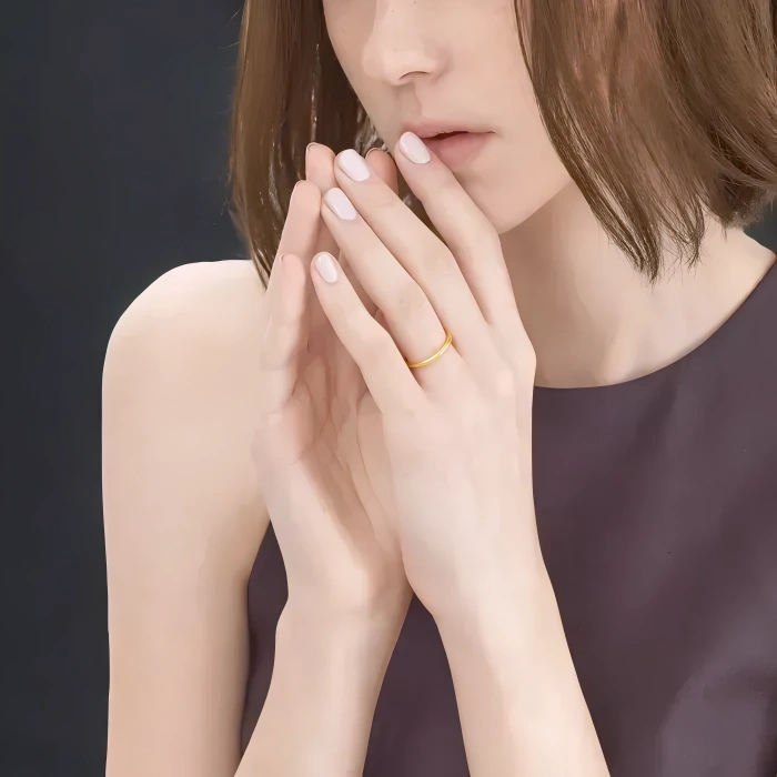 14K 1.50 Grams Gold Couple Band Set