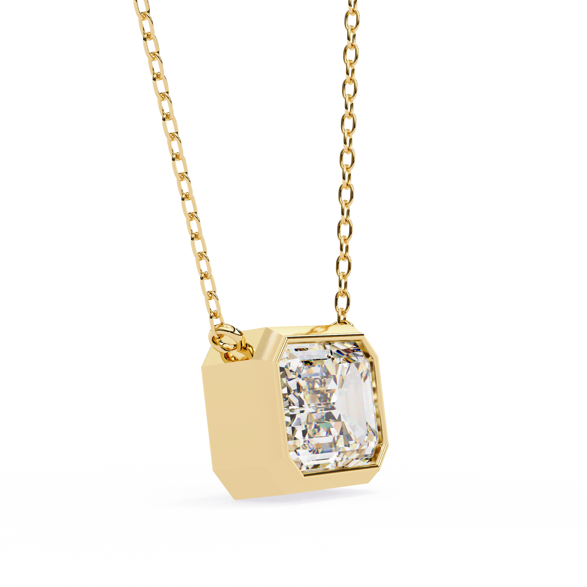 Solitairekart 0.78CT Natural Diamond Emerald Cut Pendant H Color VS1 Clarity