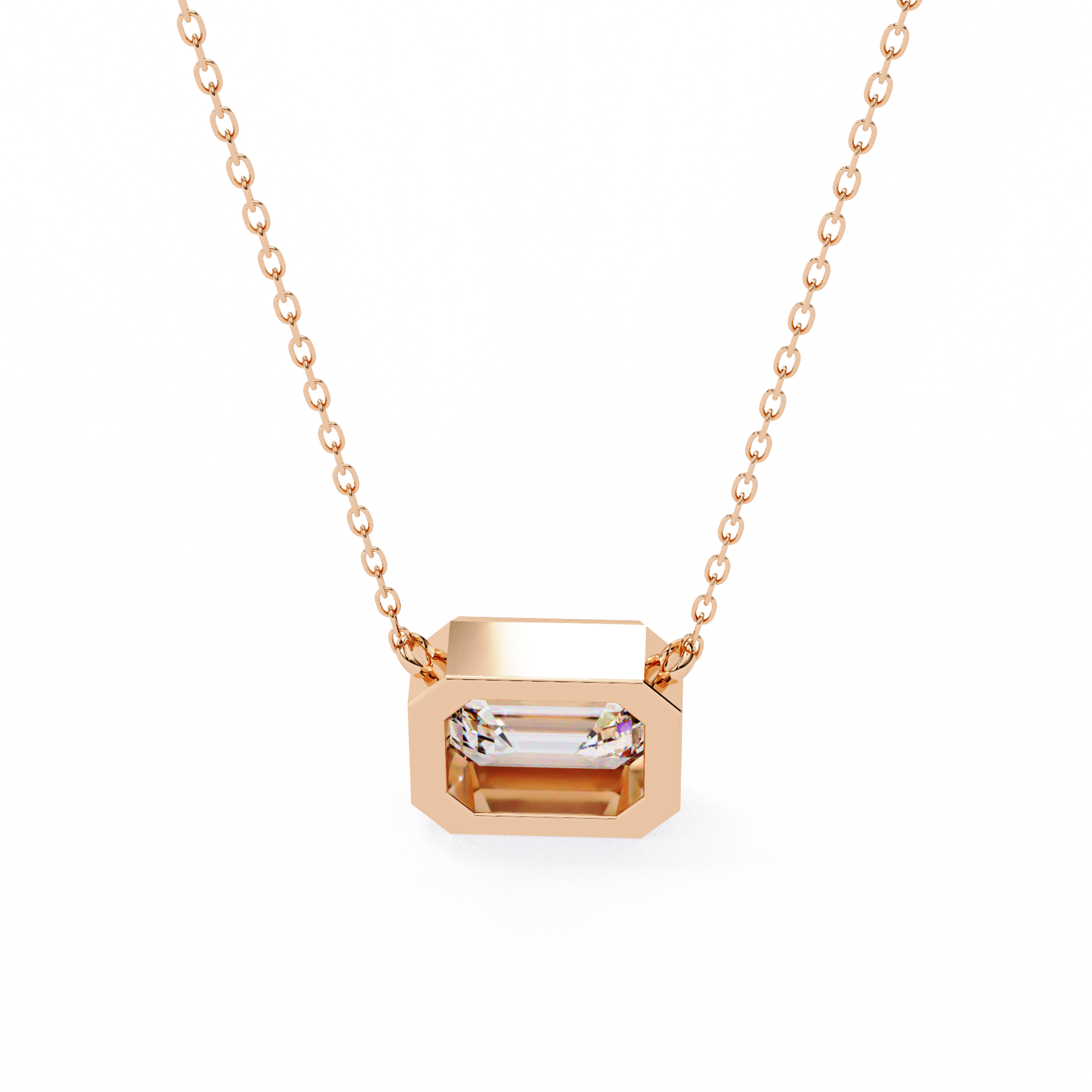 1.90 Carat Emerald Cut Lab-Grown Diamond Pendant Necklace – E Color VS1 Clarity