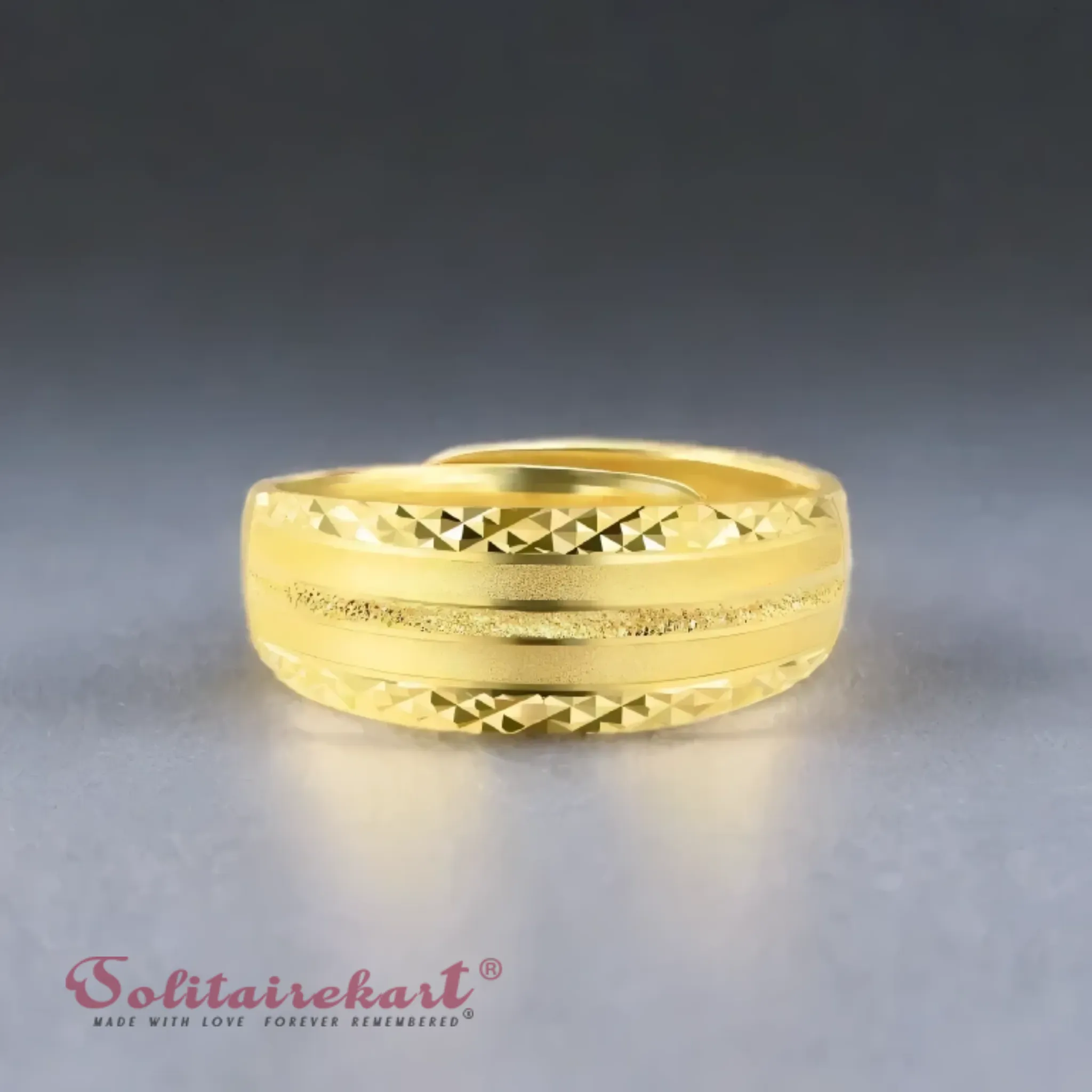 14K 3.52Grams Gold Couple Rings – Elegant Band Design