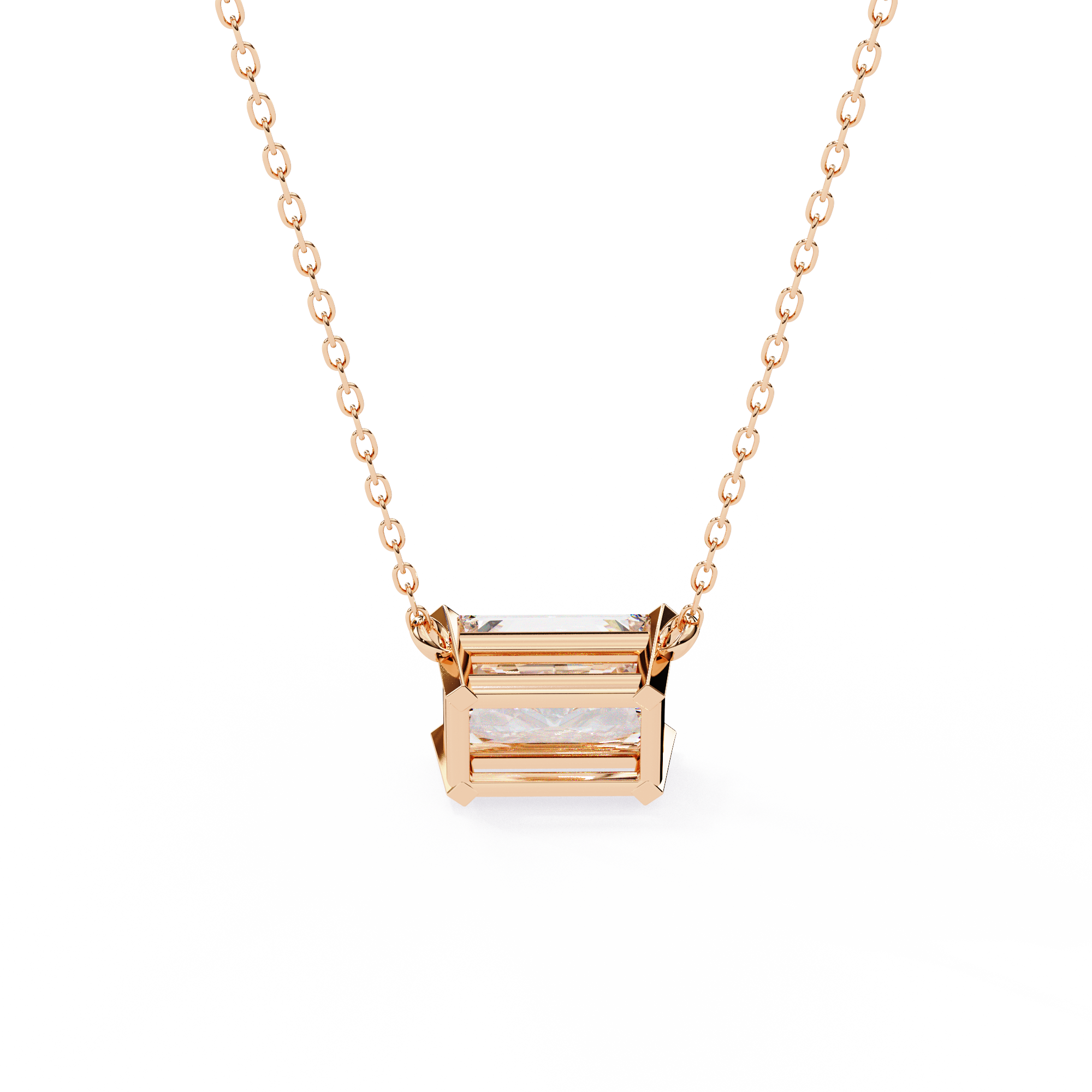 1.95 Carat Radiant Shape Lab-Grown Diamond Pendant Necklace – F Color VS1 Clarity